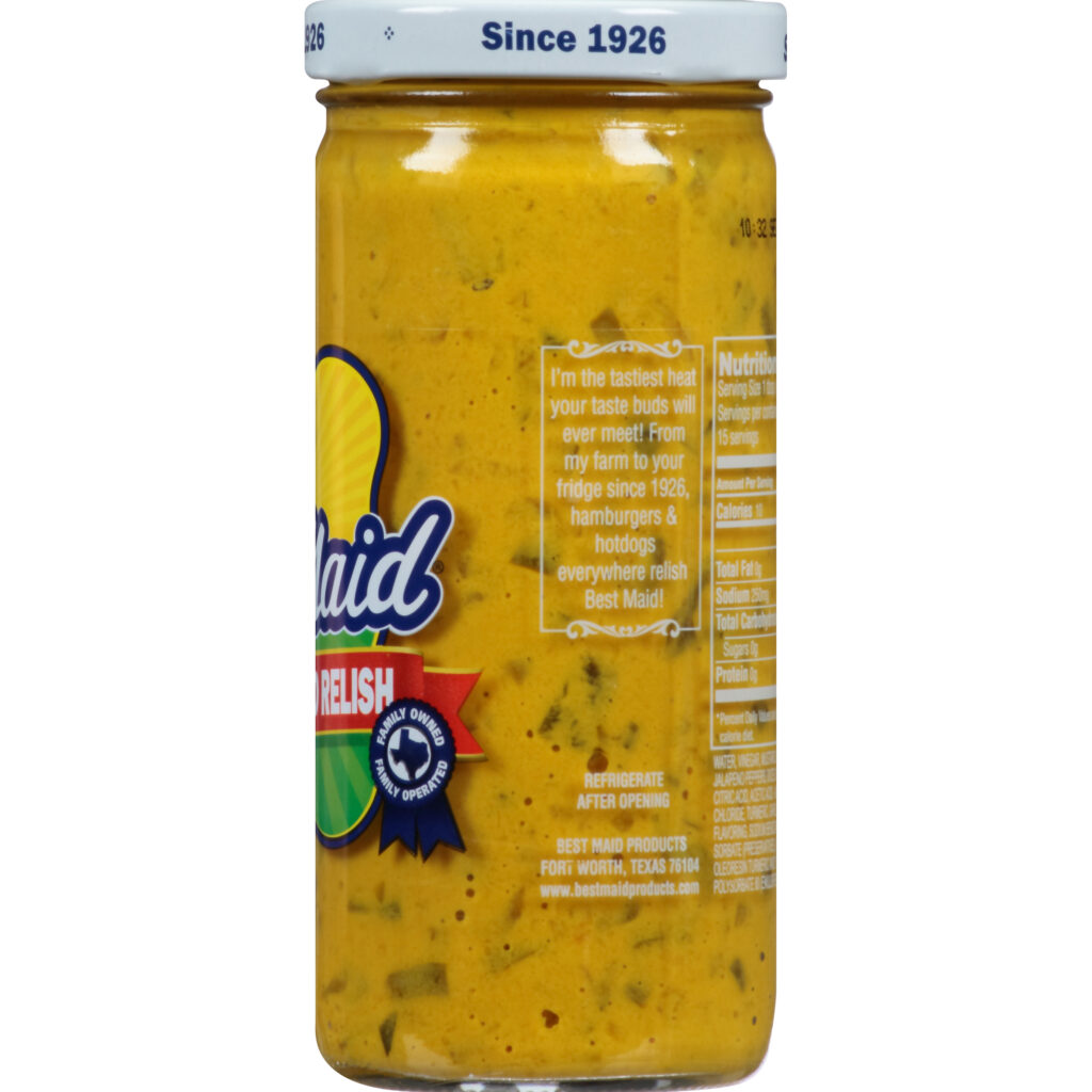 Jalapeño Mustard Relish BestMaid® PICKLES